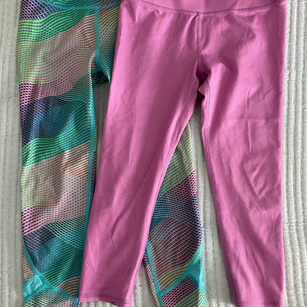 All in Motion Pink and Multicolor Girls Active pants